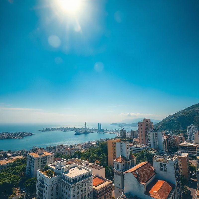 Vista aérea do Rio de Janeiro com a Lagoa Rodrigo de Freitas