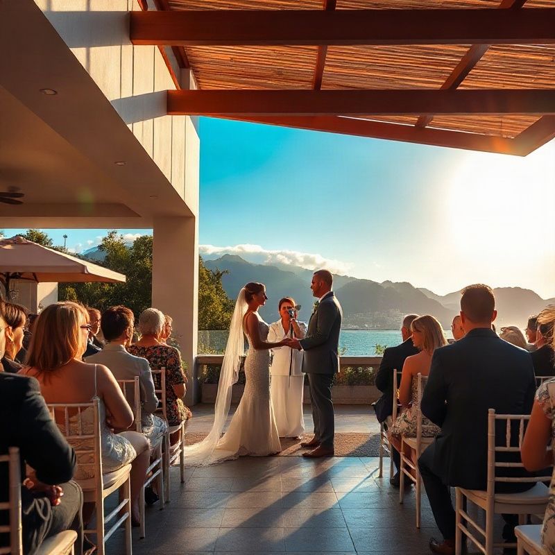 Cerimônia de casamento ao ar livre no Rio de Janeiro