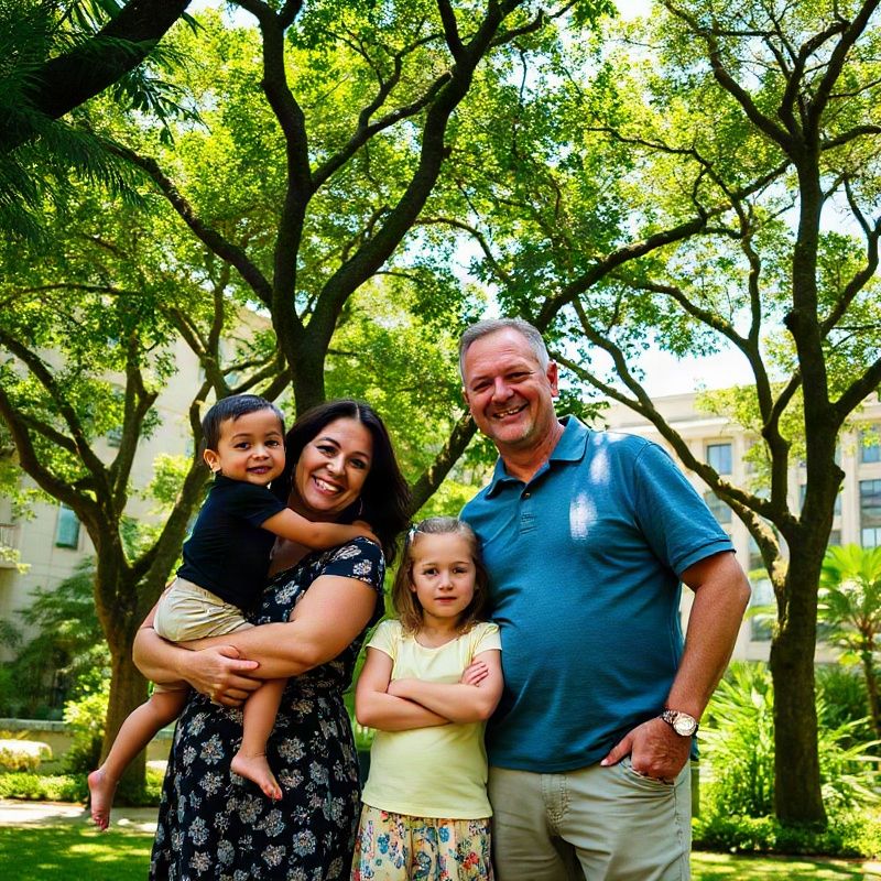 Ensaio familiar no Jardim Botânico do Rio de Janeiro