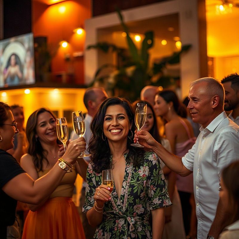 Momentos candidatos de uma celebração de aniversário brasileira